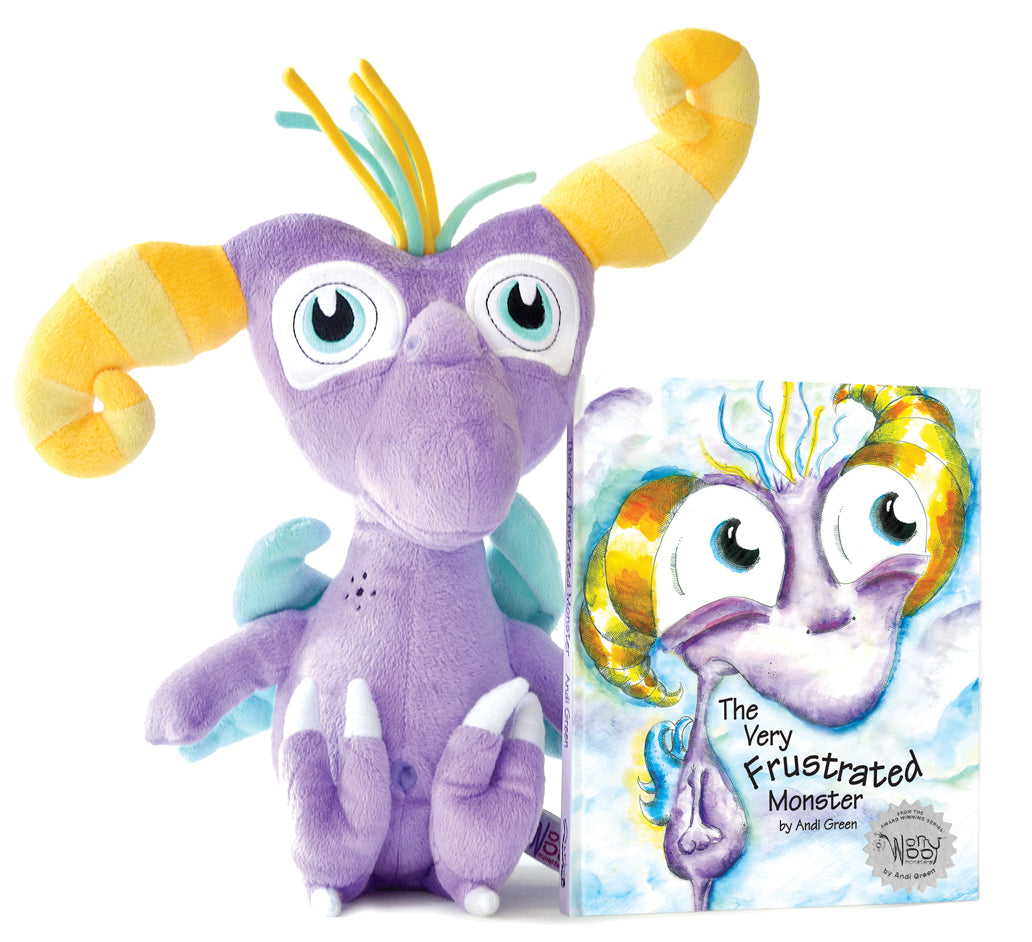 Twitch The Monster of Frustration Hardcover Children's Book and Plush Set