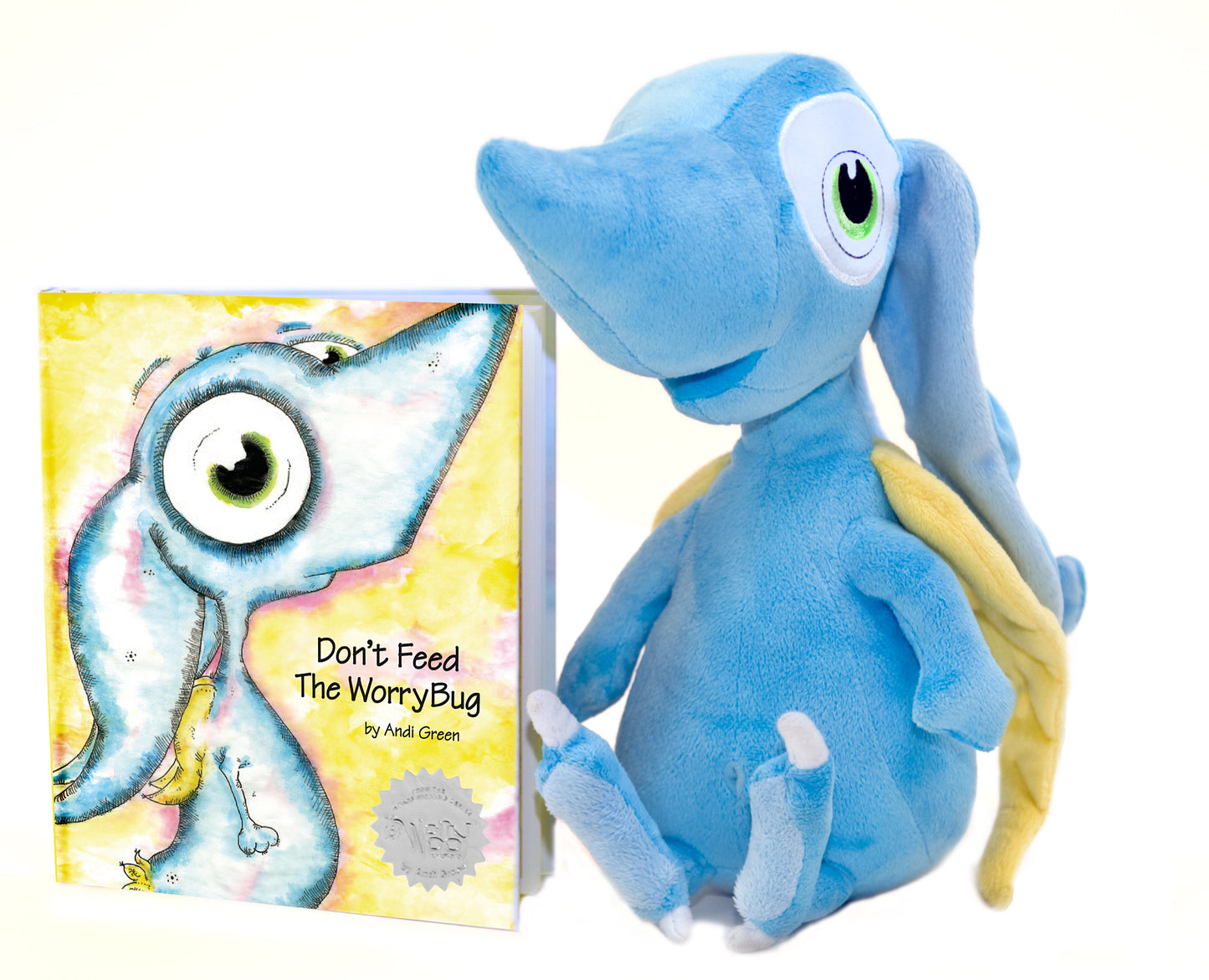 Wince The Monster of Worry Hardcover Children's Book and Plush Set