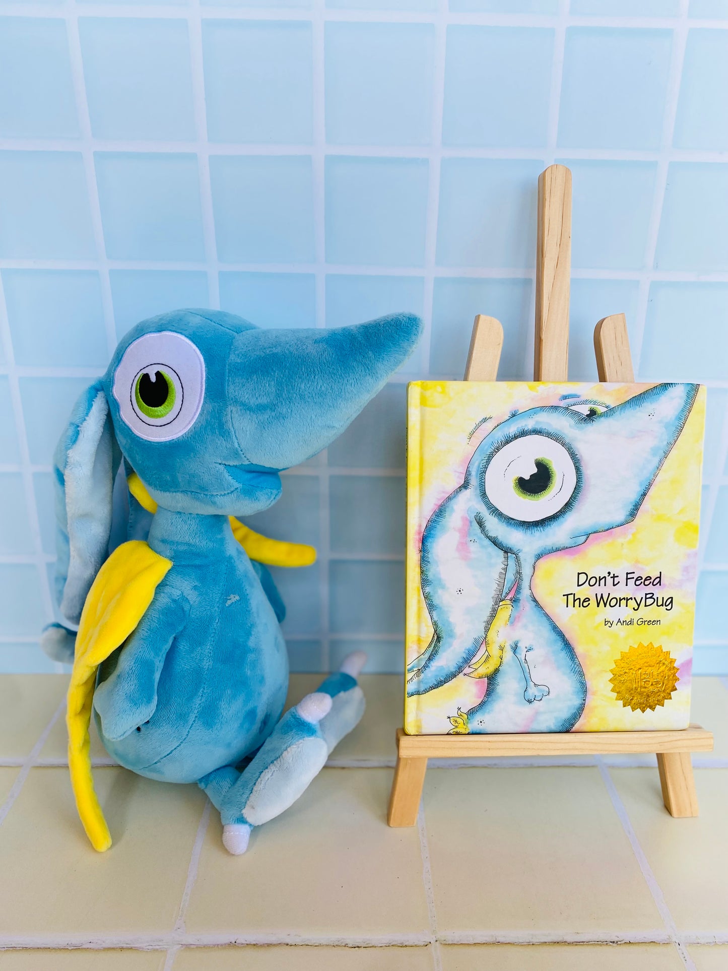 Wince The Monster of Worry Hardcover Children's Book and Plush Set